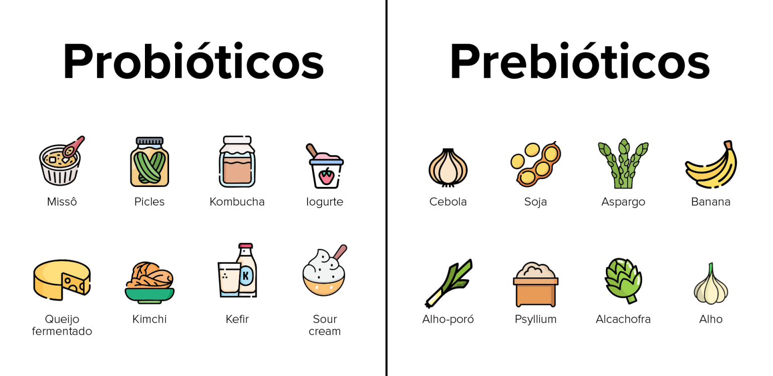 Qual a diferença entre prebióticos e probióticos