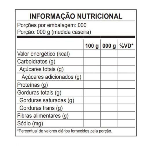 TABELA DE CALORIAS E NUTRIENTES DOS ALIMENTOS