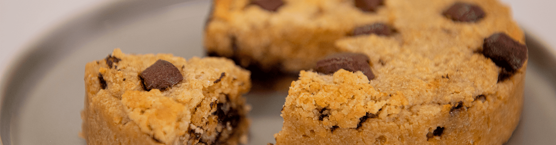 torta de cookie saudável