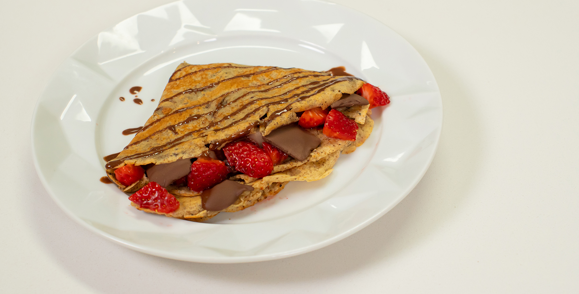 Receita de crepe de chocolate fit
