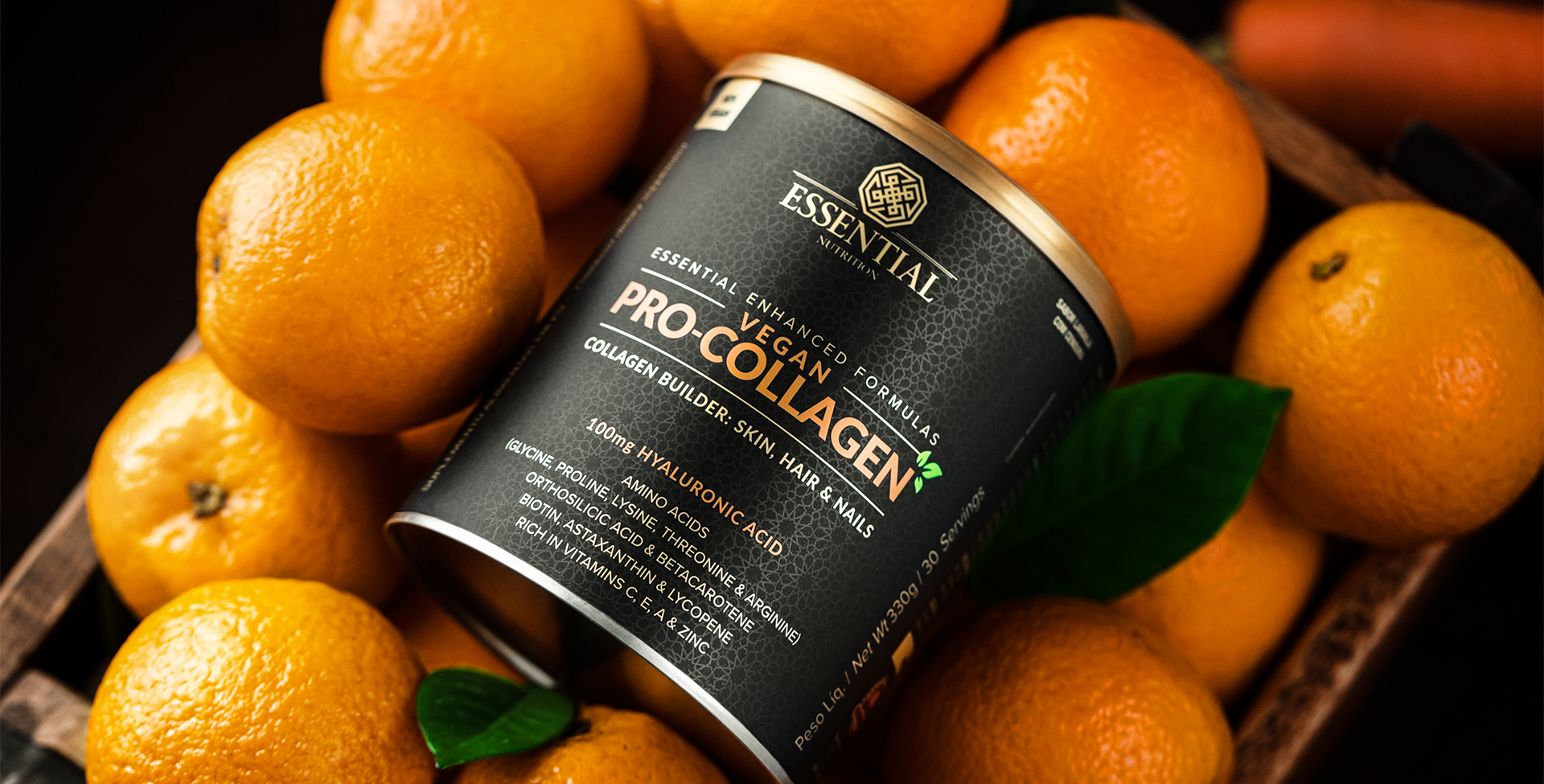 Pro-Collagen Essential sabor laranja com cenoura