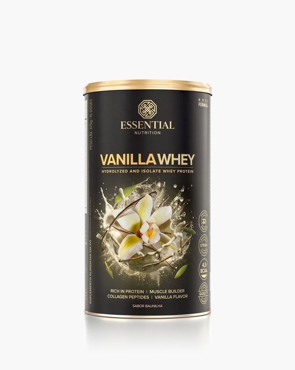 Vanilla Whey Whey Protein com o delicioso sabor de baunilha